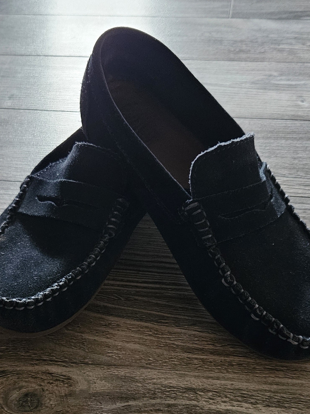 Womens Blye Suede Penny Loafers
